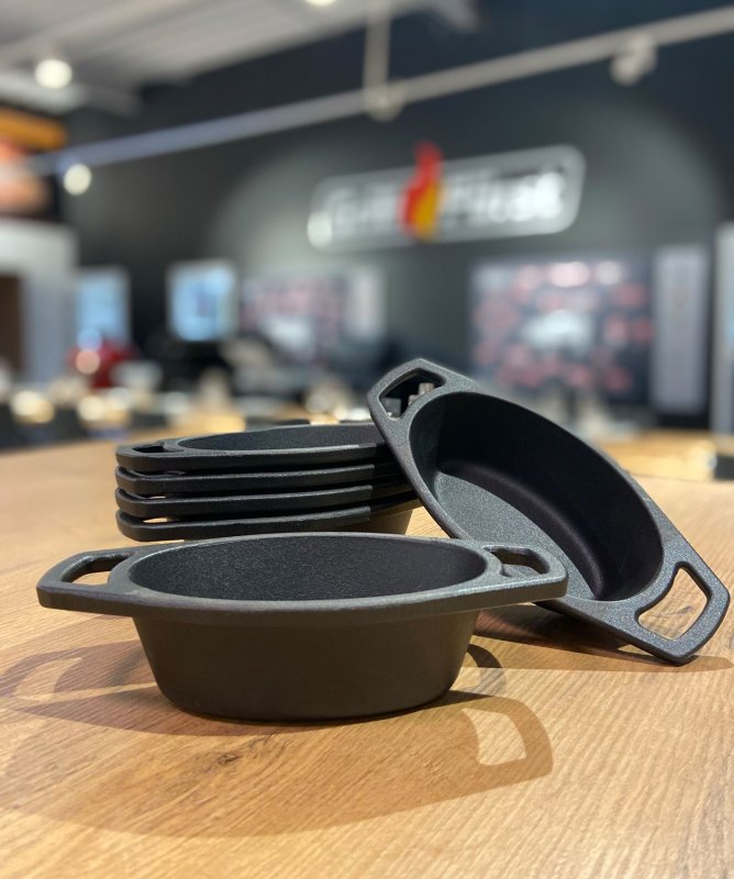 Grillfürst Gusseisen Pfännchen / Servierpfännchen, 6er Set