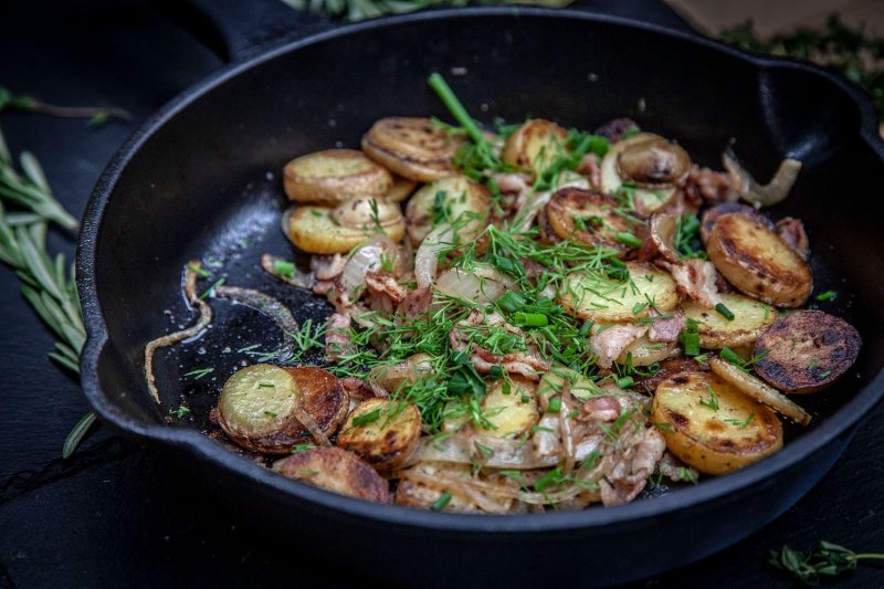 Grillfürst Gusseisenpfanne mit Stielgriff Ø 25 cm