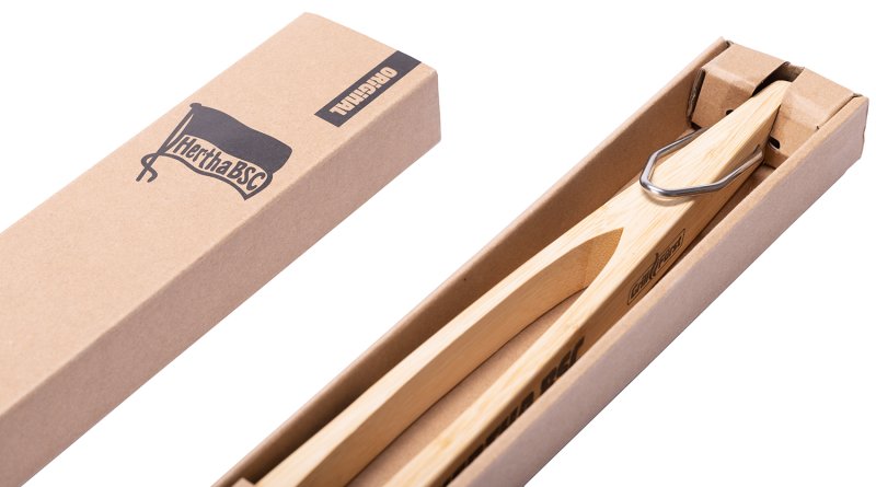 Grillfürst Grillzange Bambus 60 cm extra lang - Hertha BSC Edition