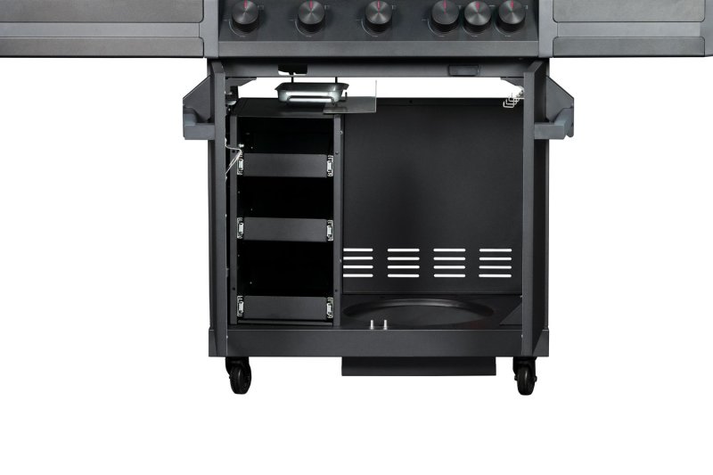Grillfürst Independence P530E Smart Grill - mit WLAN-Modul, XXL Infrarotbrenner, Heckbrenner und Edelstahlrosten