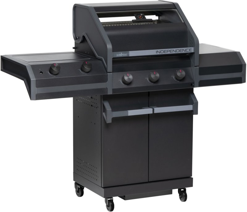 Grillfürst Independence P330E Gasgrill - mattschwarz - mit XXL Infrarotbrenner und Edelstahlrosten