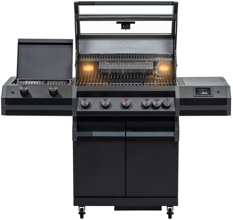 Grillfürst Independence P530E Smart Grill - mit WLAN-Modul, XXL Infrarotbrenner, Heckbrenner und Edelstahlrosten