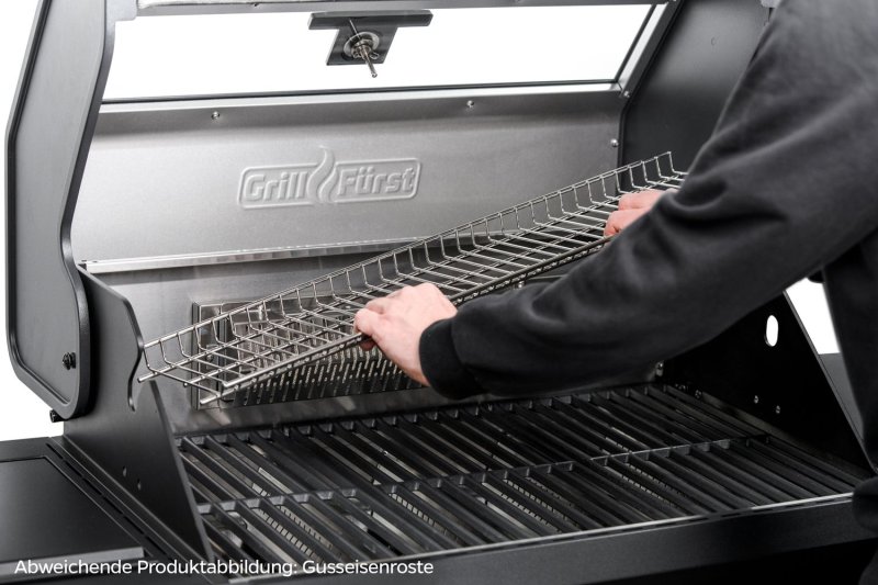 Grillfürst Independence P530E Gasgrill - mattschwarz - mit XXL Infrarotbrenner, Heckbrenner und Edelstahlrosten