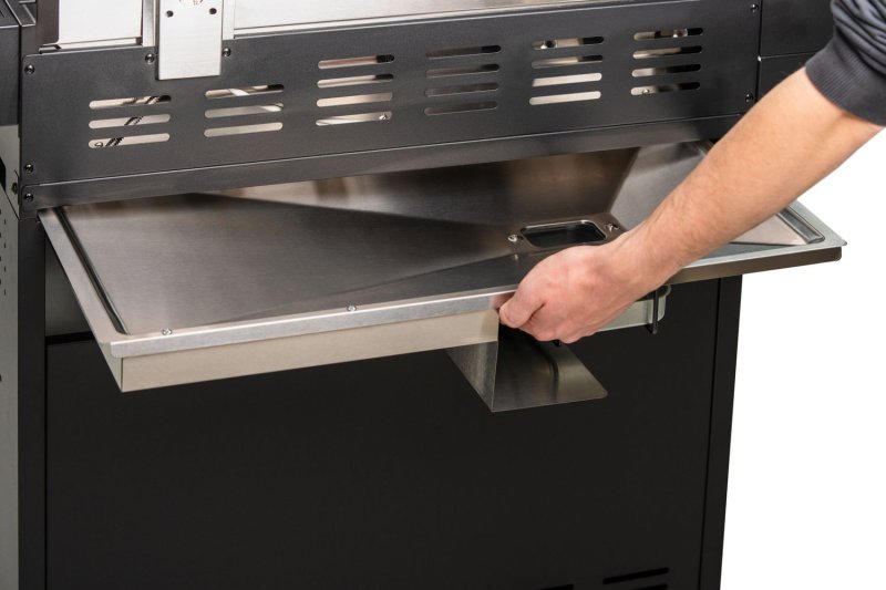 Grillfürst Independence P830E Doppelkammer Gasgrill - mattschwarz - mit XXL Infrarotbrenner, Seitenkocher, Heckbrenner und Edelstahlrosten