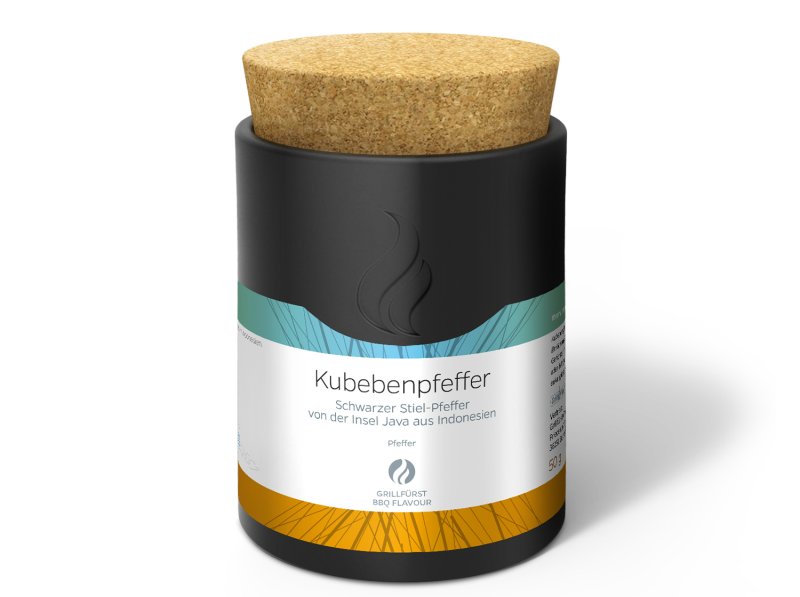 Grillfürst Kubebenpfeffer - Keramikdose 50g