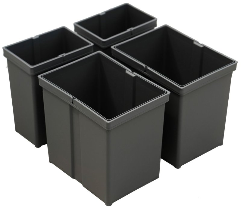 Grillfürst Moments Innenschubkasten mit Mülleimer - Set - inkl. 2 x 17L + 2 x 8L Behälter