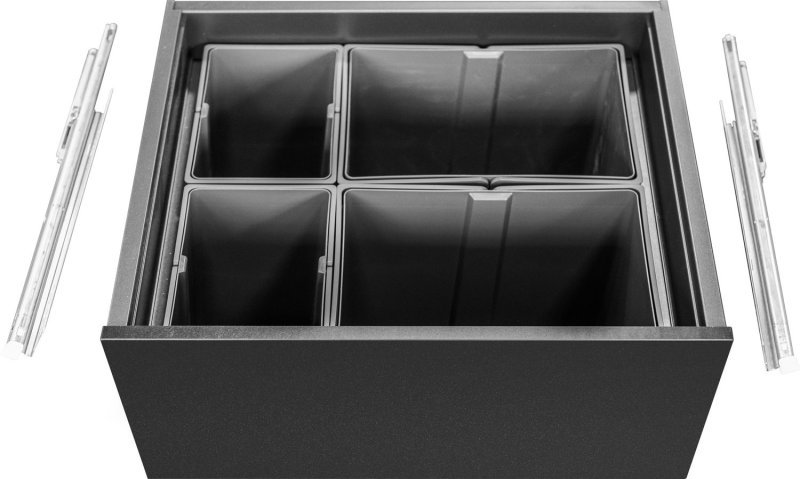 Grillfürst Moments Innenschubkasten mit Mülleimer - Set - inkl. 2 x 17L + 2 x 8L Behälter