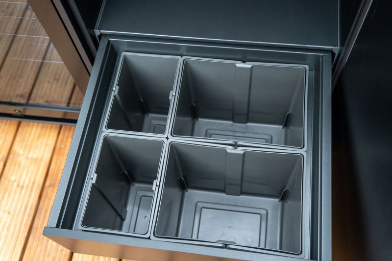 Grillfürst Moments Innenschubkasten mit Mülleimer - Set - inkl. 2 x 17L + 2 x 8L Behälter
