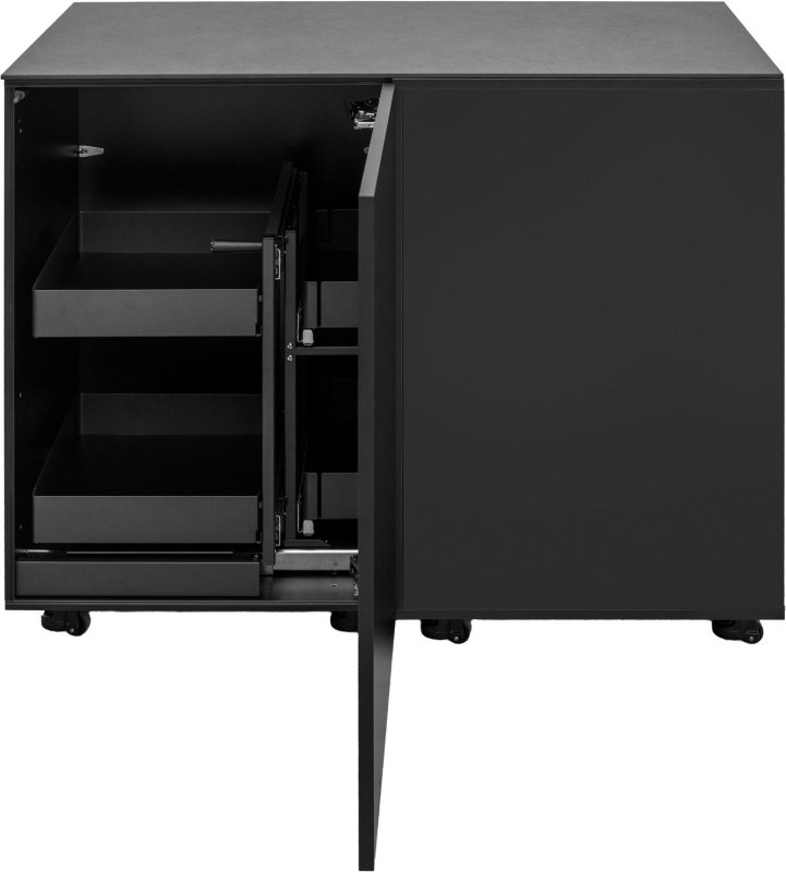 Grillfürst Moments Eckschrank mit Auszug links - Nero - 120 cm
