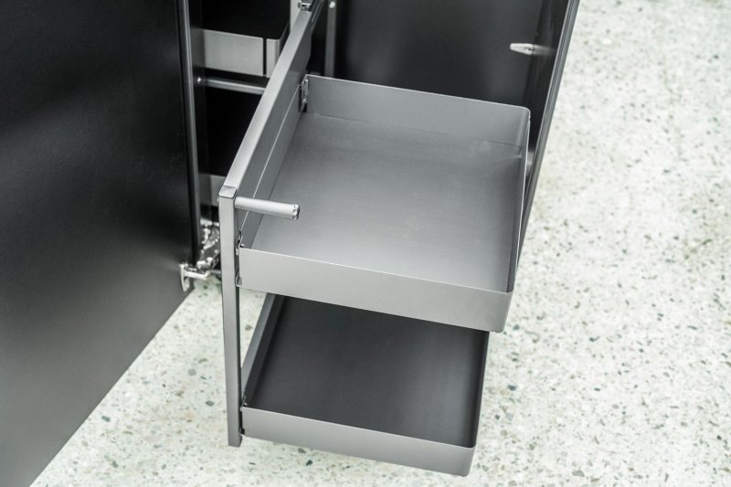 Grillfürst Moments Eckschrank mit Auszug rechts - Nero - 120 cm