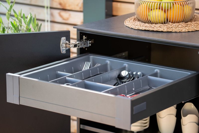 Grillfürst Moments Innenschubkasten, H: 70 mm, mit Besteckeinsatz