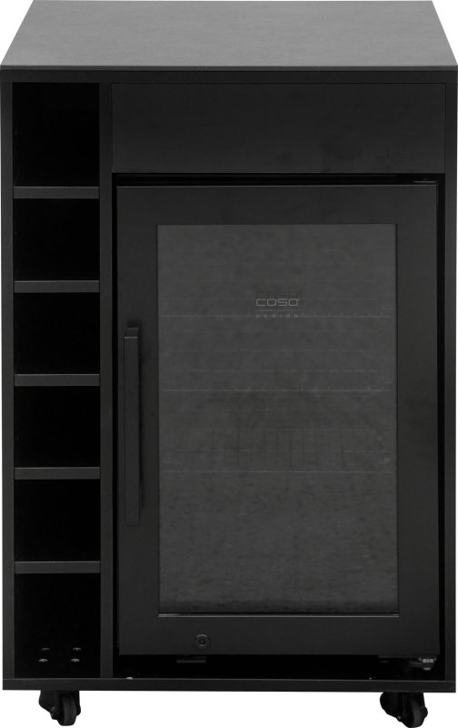 Grillfürst Moments Outdoor Schrank mit Kühlschrank und Flaschenregal - Nero - 60 cm