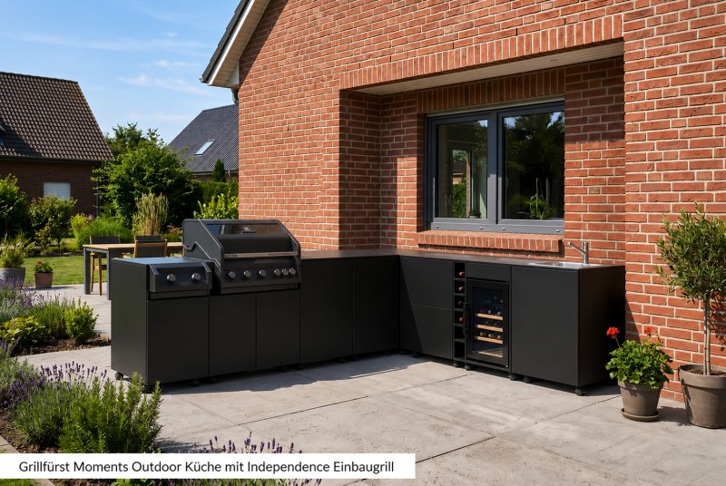 Grillfürst Independence P230E XXL Einbau-Infrarotbrenner - mattschwarz