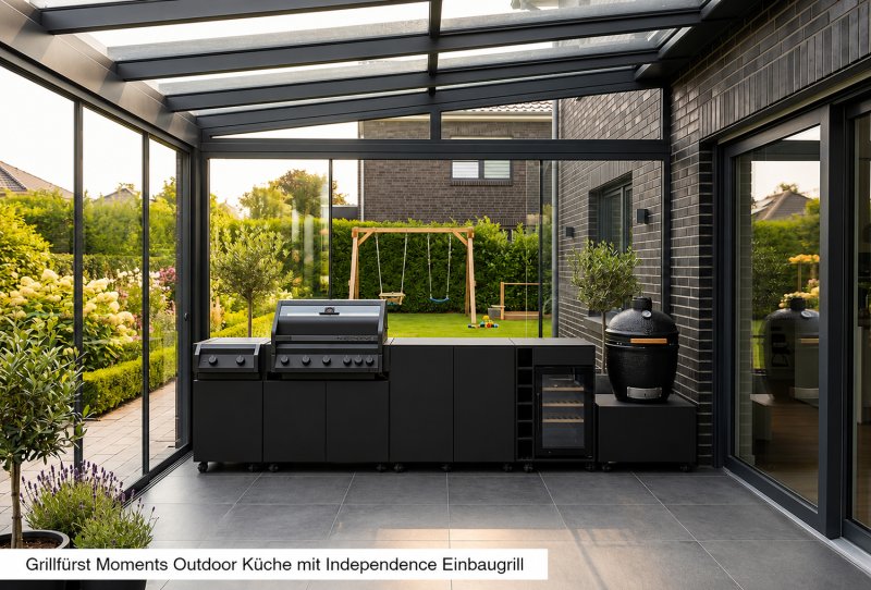 Grillfürst Independence P230E XXL Einbau-Infrarotbrenner - mattschwarz