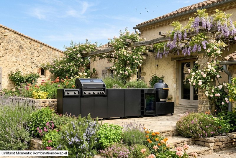 Grillfürst Moments Outdoor Regal - Nero - 120 cm