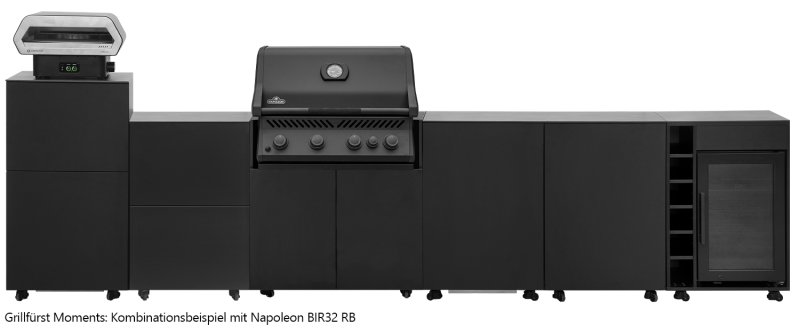 Grillfürst Moments Napoleon BIR32 RB Gasgrill - Nero