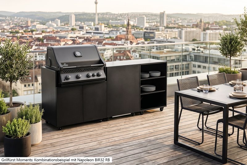Grillfürst Moments Napoleon BIR32 RB Gasgrill - Nero