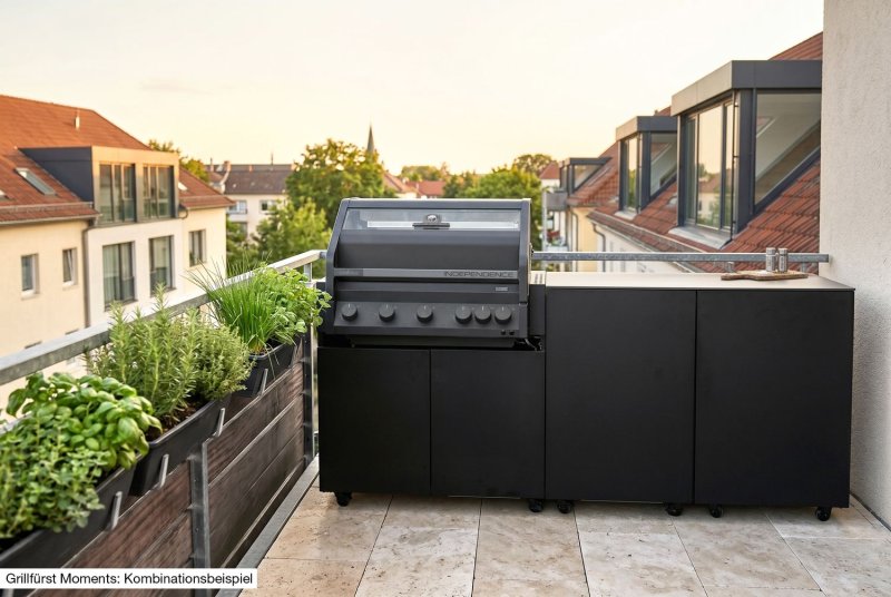 Grillfürst Moments Outdoor Regal - Nero - 120 cm