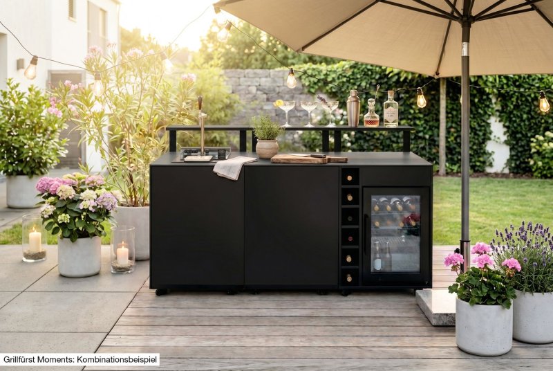 Grillfürst Moments Outdoor Regal - Nero - 120 cm