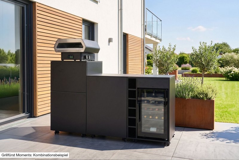 Grillfürst Moments Outdoor Regal - Nero - 120 cm