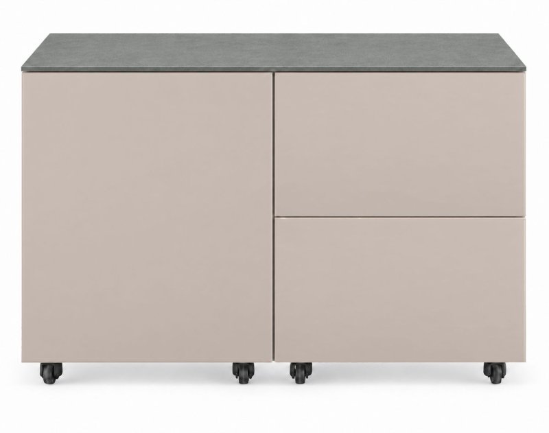 Grillfürst Moments Sideboard mit Outdoor Schrank mit Tür und 2 Schubladen - Mediterran / Eter - 120 cm