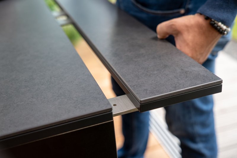 Grillfürst Moments Arbeitsplatten-Verbreiterung, DEKTON Eter, 120 x 15 cm