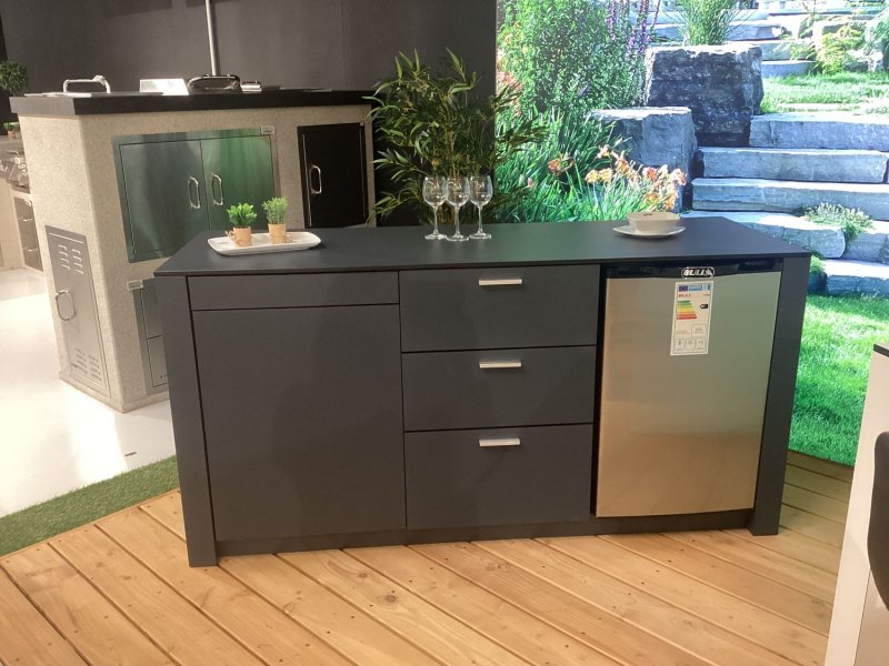 Grillfürst Outdoor Küchen Block inkl. BULL Premium Outdoor Kühlschrank - Ausstellungsstück Senden