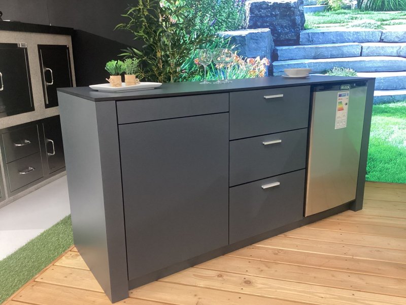 Grillfürst Outdoor Küchen Block inkl. BULL Premium Outdoor Kühlschrank - Ausstellungsstück Senden