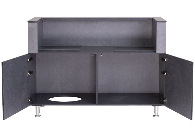 Grillfürst Outdoorküche L Schiefer - Mit Napoleon LEX 605 Einbaugrill