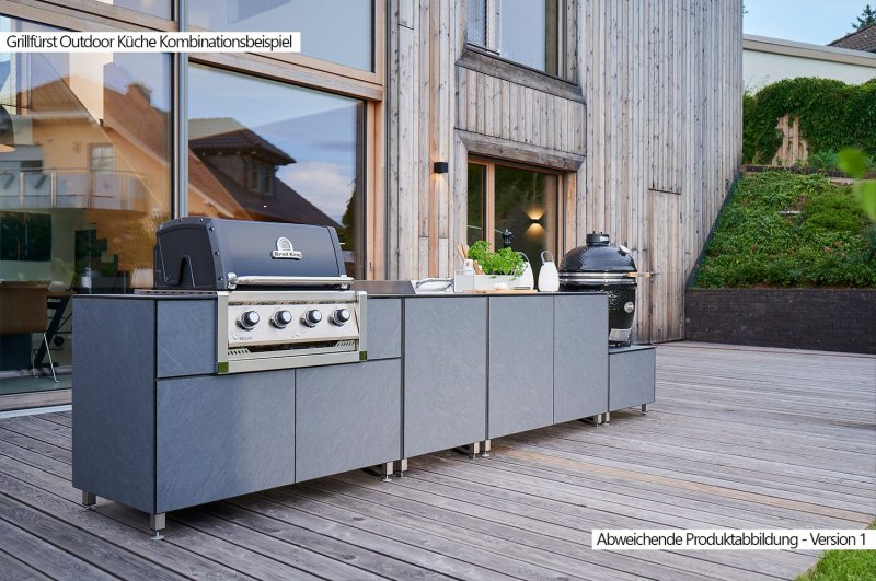 Grillfürst Outdoor Küche Schrank Modul groß OKS130 Schiefer