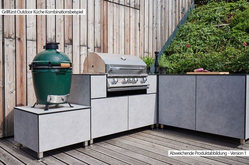 Grillfürst Outdoor Küche Schrank Modul klein OKS66 Beton