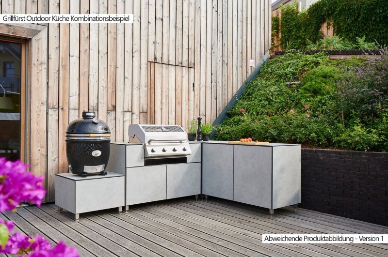 Grillfürst Outdoor Küche Schrank Modul klein OKS66 Beton