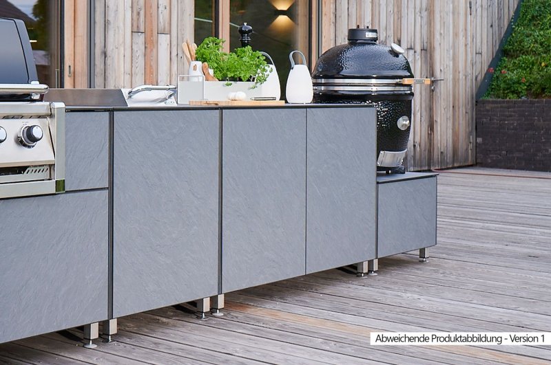 Grillfürst Outdoor Küche Schrank Modul groß OKS130 Schiefer