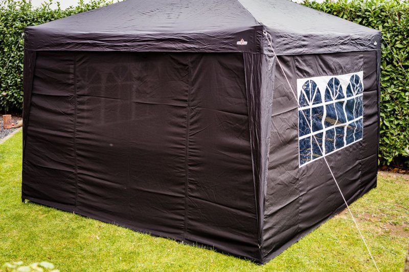 Grillfürst Seitenwände für 3x3m Grillpavillon / Gartenpavillon / Grillzelt 4er Set - neue Version 2.0