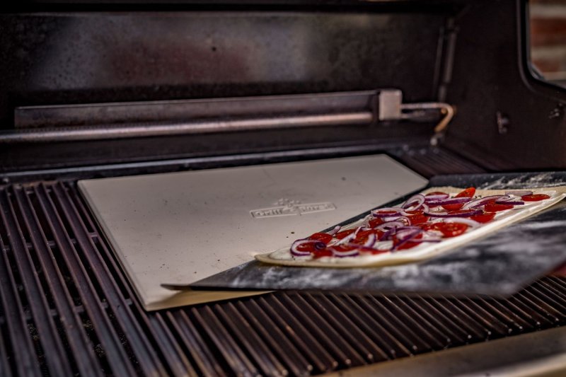 Grillfürst Pizzastein rechteckig 40 x 30 cm
