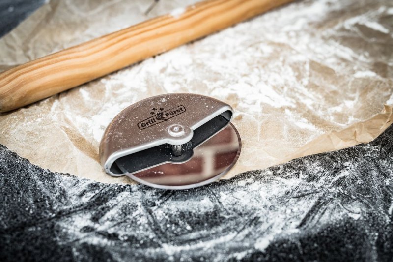 Grillfürst Pizzaschneider / Pizzarad Edelstahl Ø 8 cm
