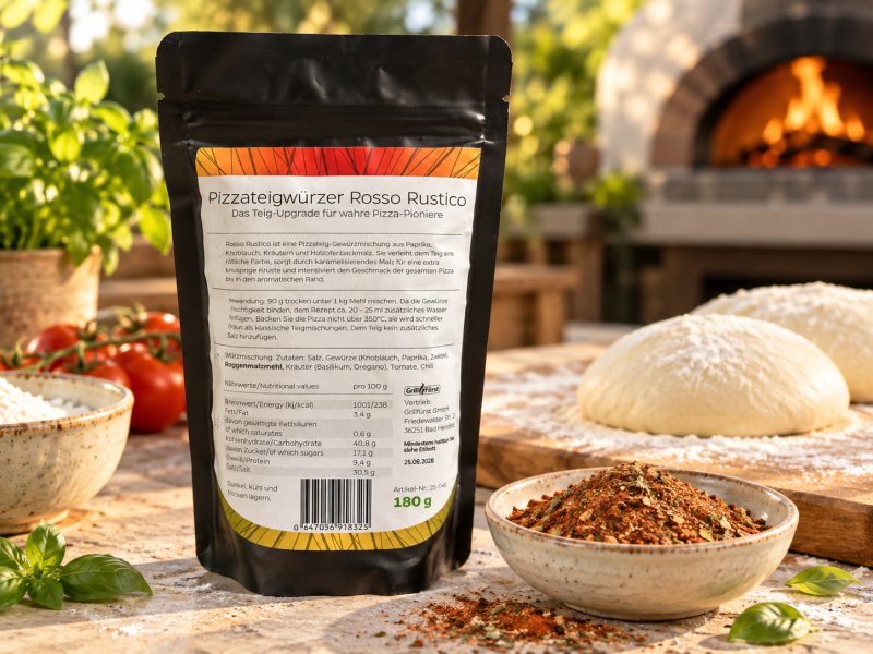 Grillfürst Pizzateigwürzer "Rosso Rustico" - 180 g