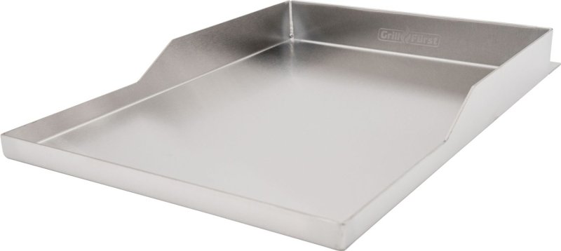 Grillfürst Edelstahl Plancha 43,5 x 39 cm für HEAT-X / QUBE