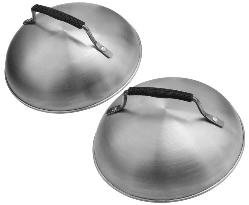 Grillfürst Plancha-Set 12tlg. - Wender, Spachtel, Schaber, Burgerglocken, Bratringe und Squeezeflaschen