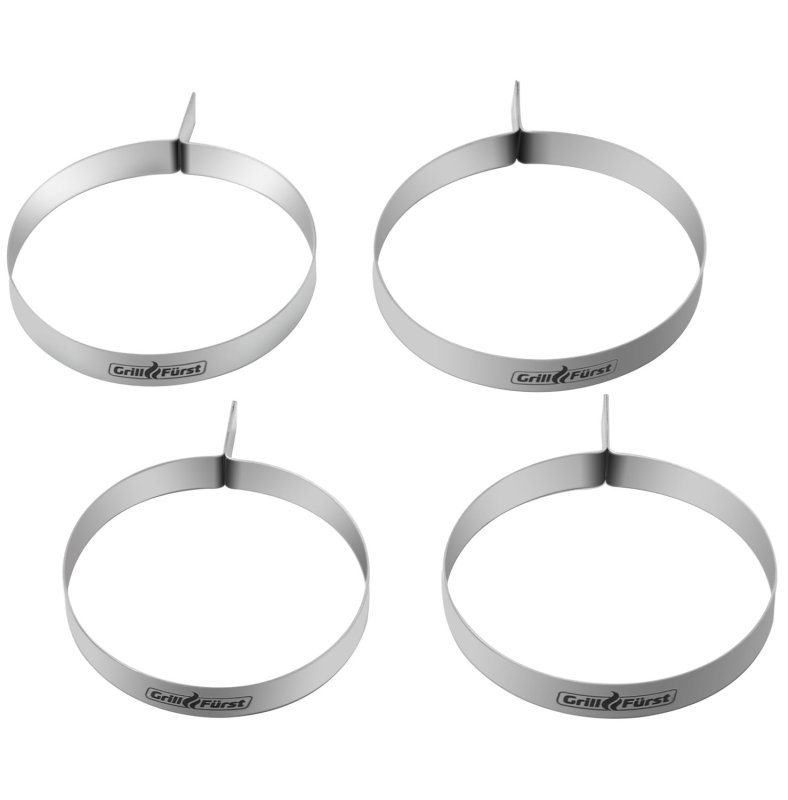 Grillfürst Plancha-Set 12tlg. - Wender, Spachtel, Schaber, Burgerglocken, Bratringe und Squeezeflaschen