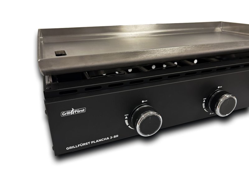 Grillfürst Plancha Grill - 3 Brenner mit Edelstahl Plancha