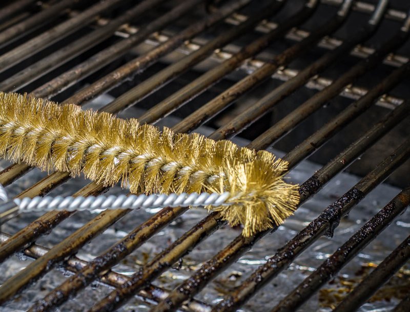 Grillfürst Premium Messingbürste 39 cm