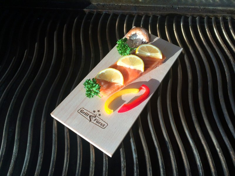 Grillfürst Räucherbretter Erle 29 x 13 x 1cm 4er Set