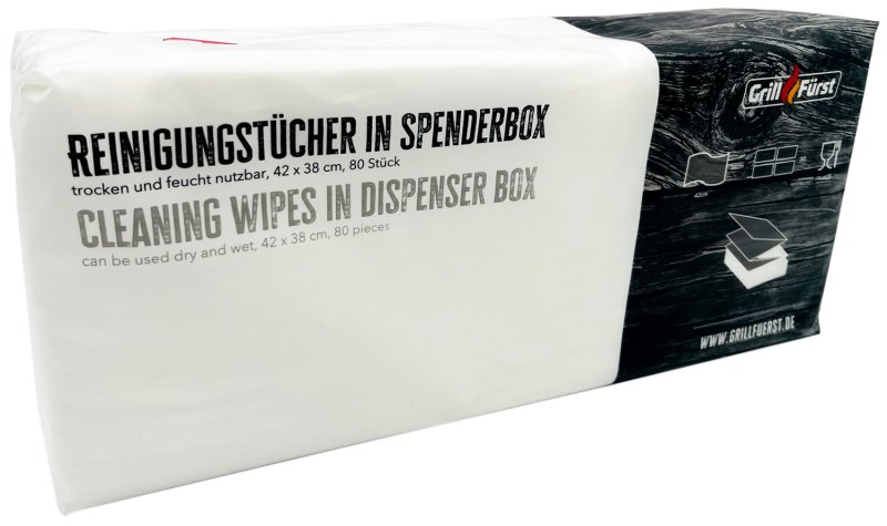 Grillfürst Mikrofaser-Reinigungsvlies 42 x 38 cm - 80 Reinigungstücher