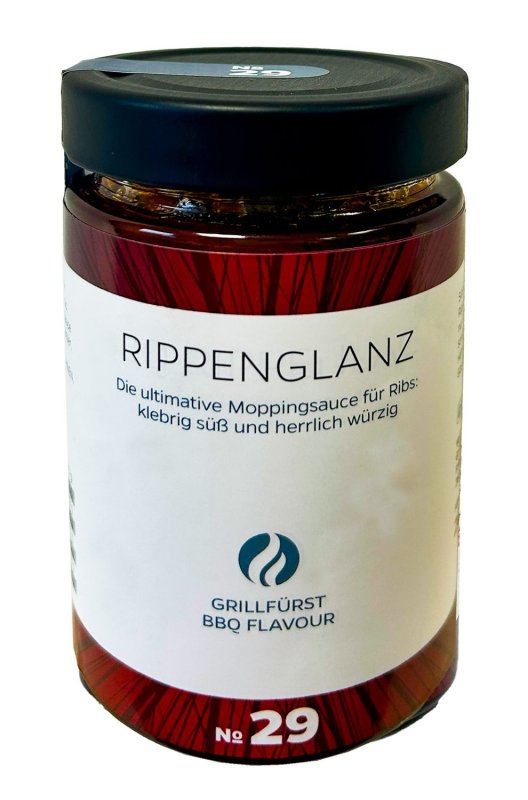 Grillfürst BBQ Sauce - Rippenglanz - die ultimative Moppingsauce - No. 29