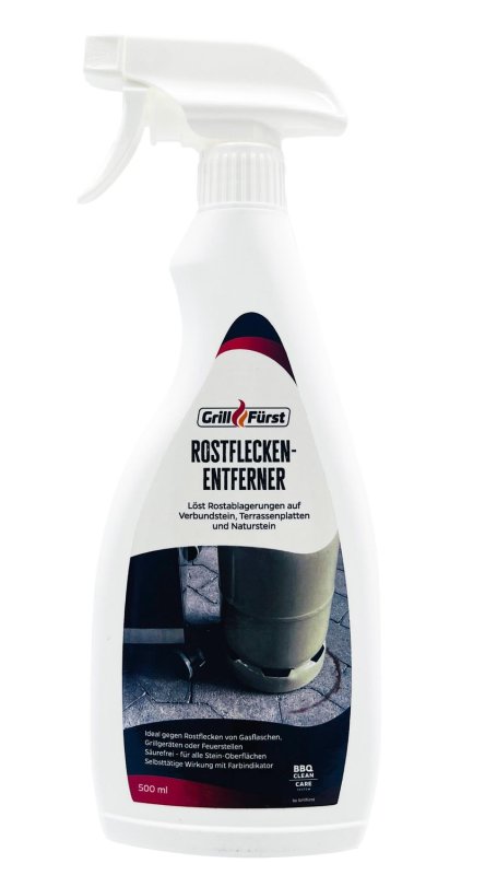 Grillfürst Rostflecken-Entferner - 500 ml - Aktiv-Reiniger mit Tiefenwirkung