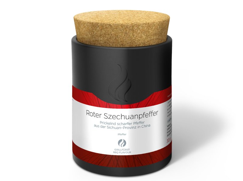 Grillfürst Roter Szechuanpfeffer - Keramikdose 30g
