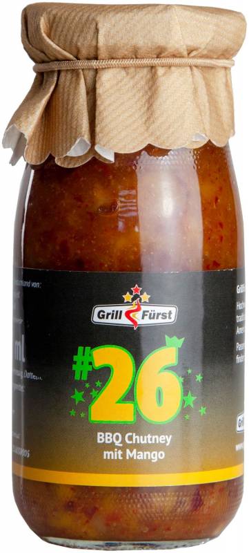 Grillfürst BBQ Sauce No. #26, BBQ Chutney mit Mango