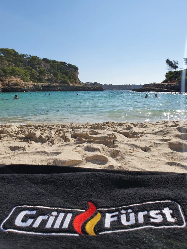 Grillfürst Premium Saunatuch / Handtuch / Badetuch / Strandtuch XL, 100% Baumwolle, 90 x 200 cm