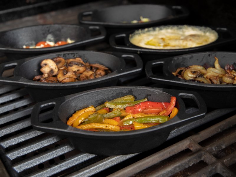 Grillfürst Gusseisen Pfännchen / Servierpfännchen, 6er Set